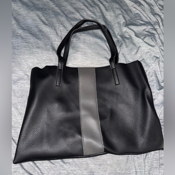 Fab Fit Fun Black and Gray Tote Bag - Picture 1 of 3